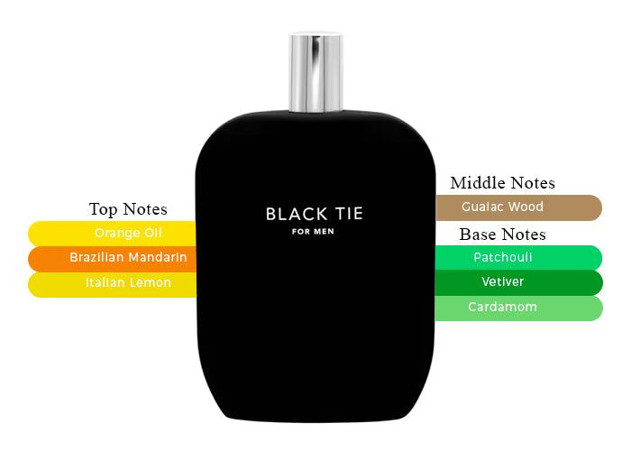 Fragrance One Black Tie For Men